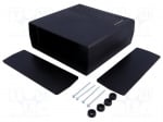 Кутиян Z-1A Кутия: с панел; X:171mm; Y:178mm; Z:67,6mm; полистирен; черен